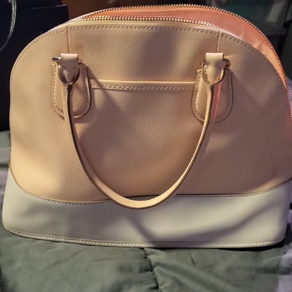 Coach Two-Tone Leather Satchel - Picture 2 of 8